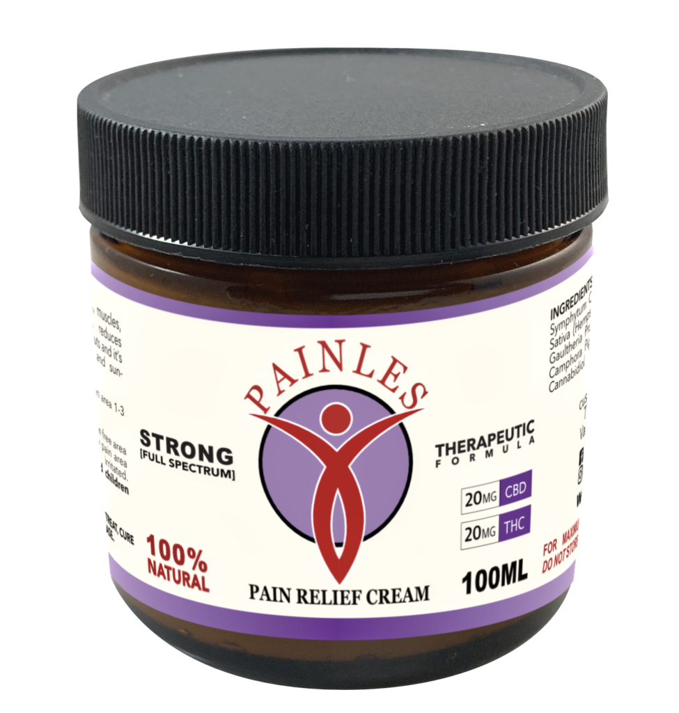 A BOTTLE OF PAINLES TOPICAL CREAM